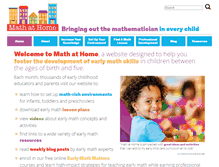 Tablet Screenshot of mathathome.org
